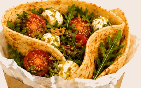 Caprese-Crêpe bei THE FORGE