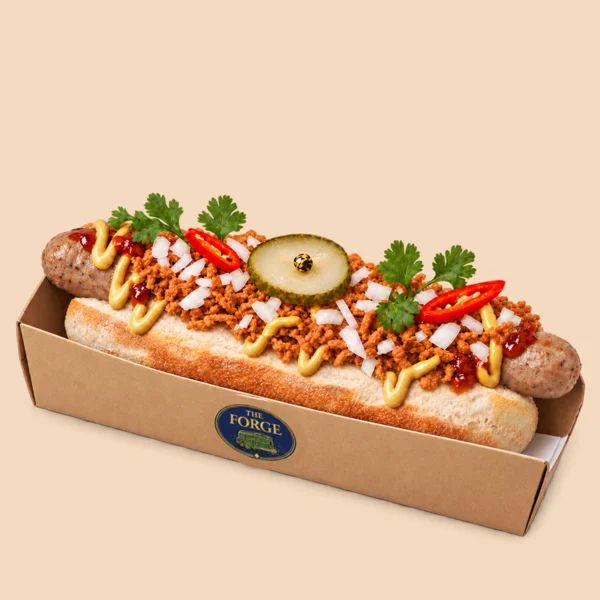 Massiv Vegan Hot Dog von THE FORGE Zürich-Altstetten