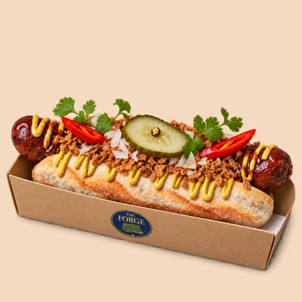 Massiv Hot Dog von THE FORGE Zürich-Altstetten